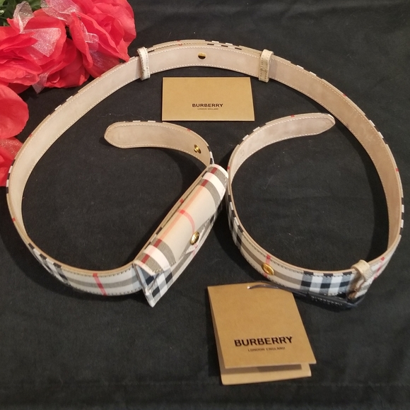 🚫SOLD! GENUINE BURBERRY ENVELOPE POUCH BELT - Picture 3 of 7